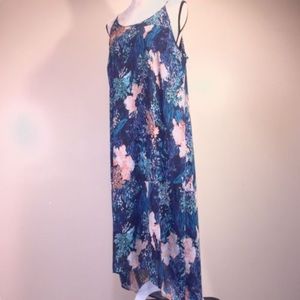 Old Navy Maxi Floral Coral Print